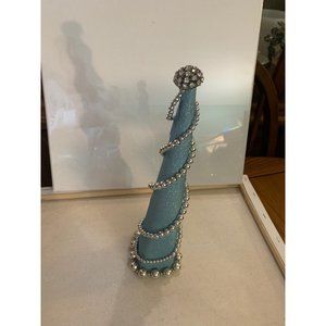 Blue and Silver Christmas Tree 12 inches tall
